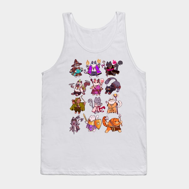 Dnd cats Tank Top by nomsikka